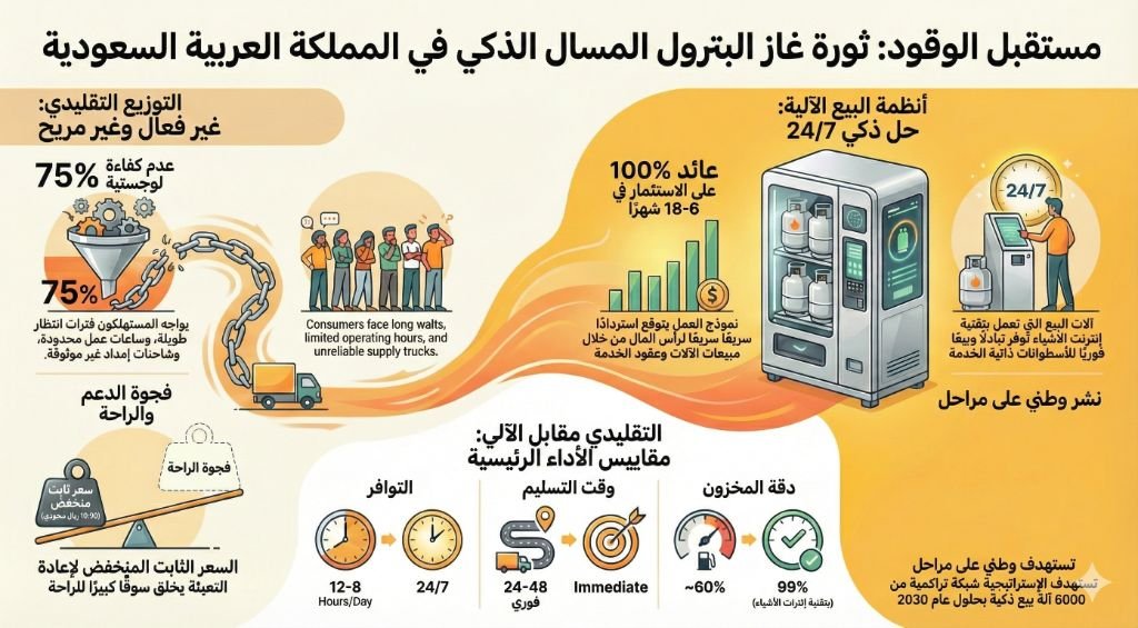 مستقبل الوقود: ثورة غاز البترول المسال الذكي في المملكة العربية السعودية